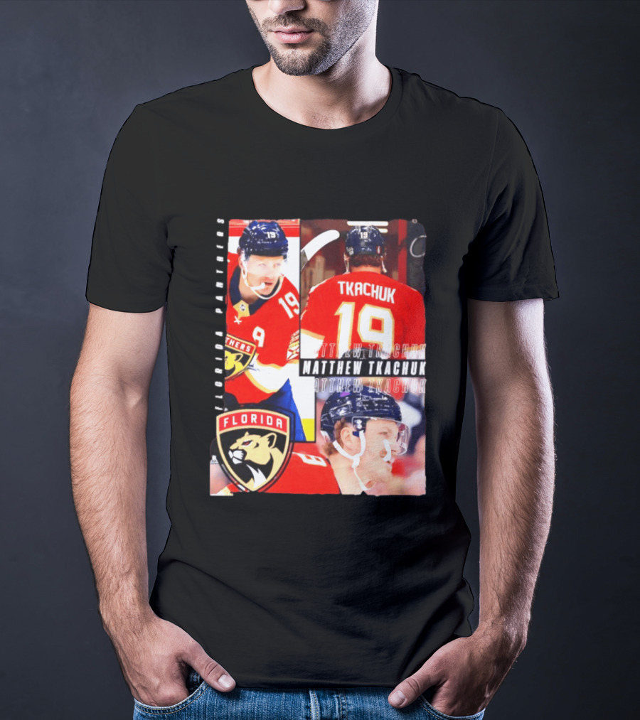 Florida Panthers Matthew Tkachuk Number 19 Hockey Spotlight T-Shirt