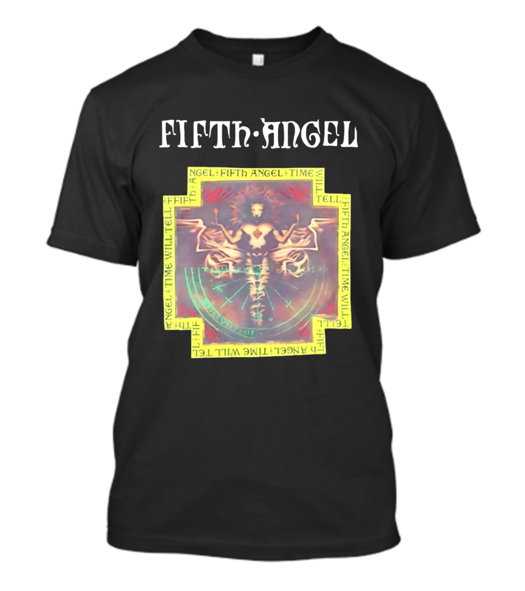 Fifth Angel Time Will Tell Album Art Music Band T-Shirt