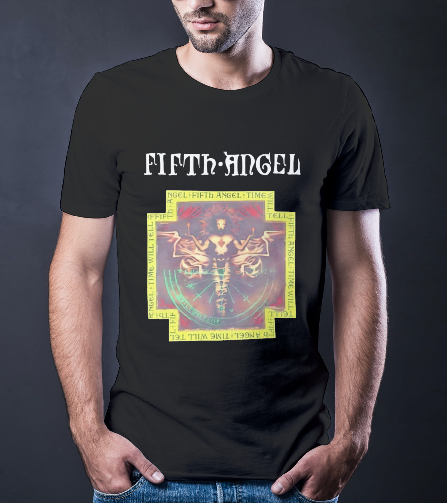 Fifth Angel Time Will Tell Album Art Music Band T-Shirt