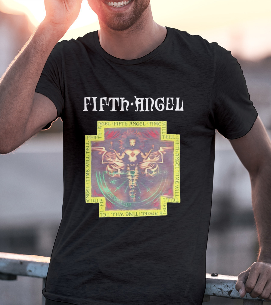 Fifth Angel Time Will Tell Album Art Music Band T-Shirt