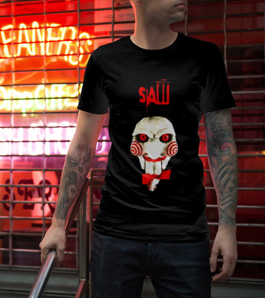 Saw Billy The Puppet Jigsaw Horror Movie Halloween T-Shirt