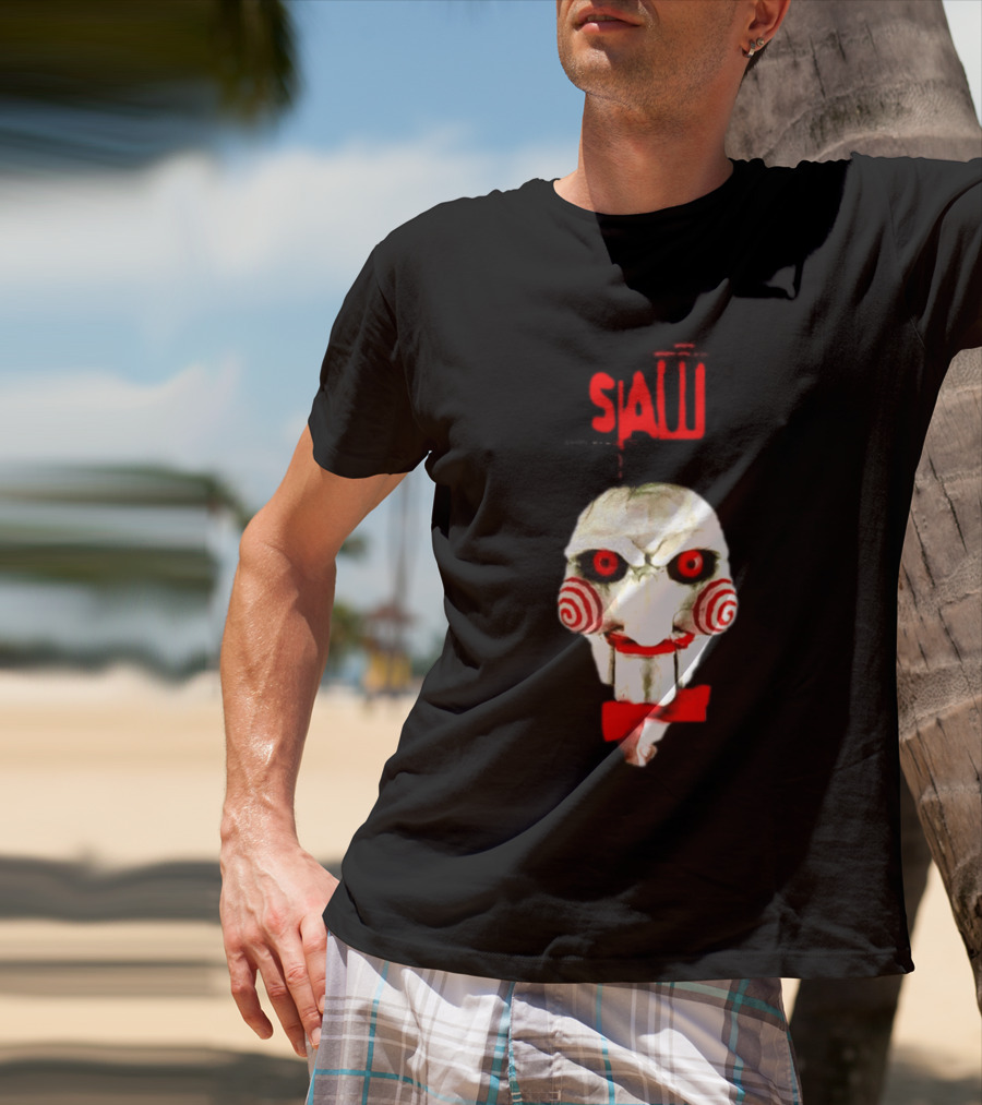 Saw Billy The Puppet Jigsaw Horror Movie Halloween T-Shirt