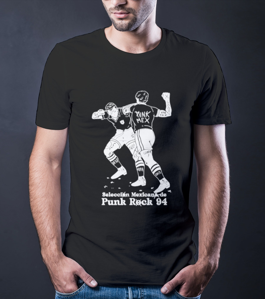 Seleccion Mexicana Punk Rock 94 Mexico Soccer Fighters T-Shirt