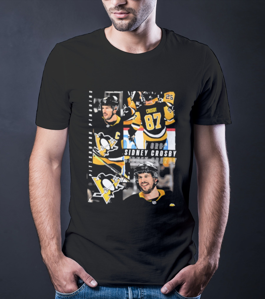 Sidney Crosby Pittsburgh Penguins 87 All For One Moment T-Shirt