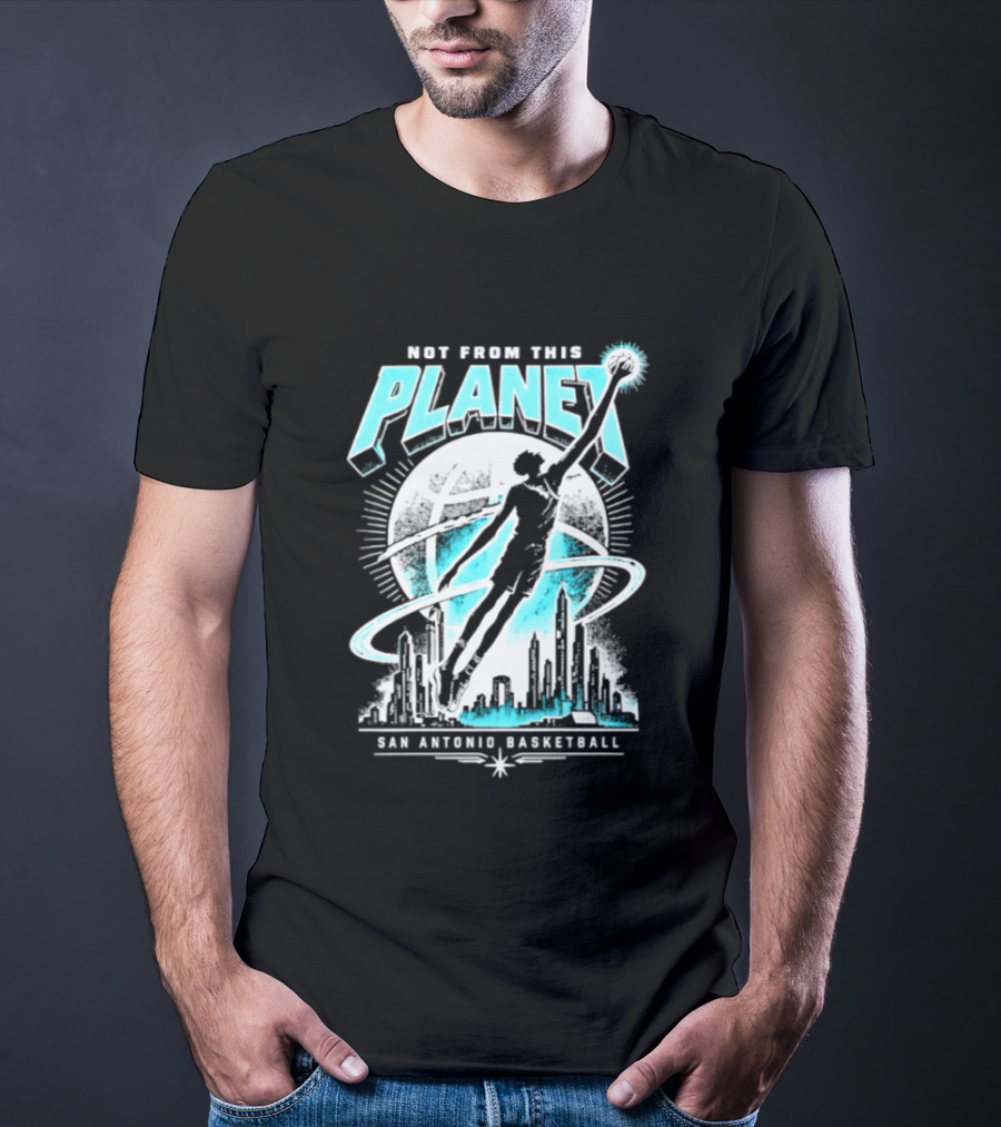 Victor Wembanyama Not From This Planet San Antonio Basketball T-Shirt