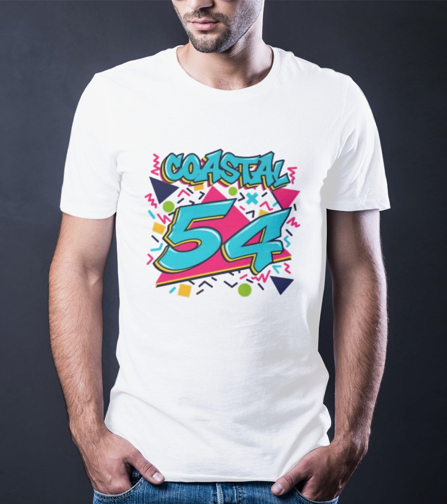 Coastal Carolina Chanticleers 54 Back To The 90s Neon T-Shirt