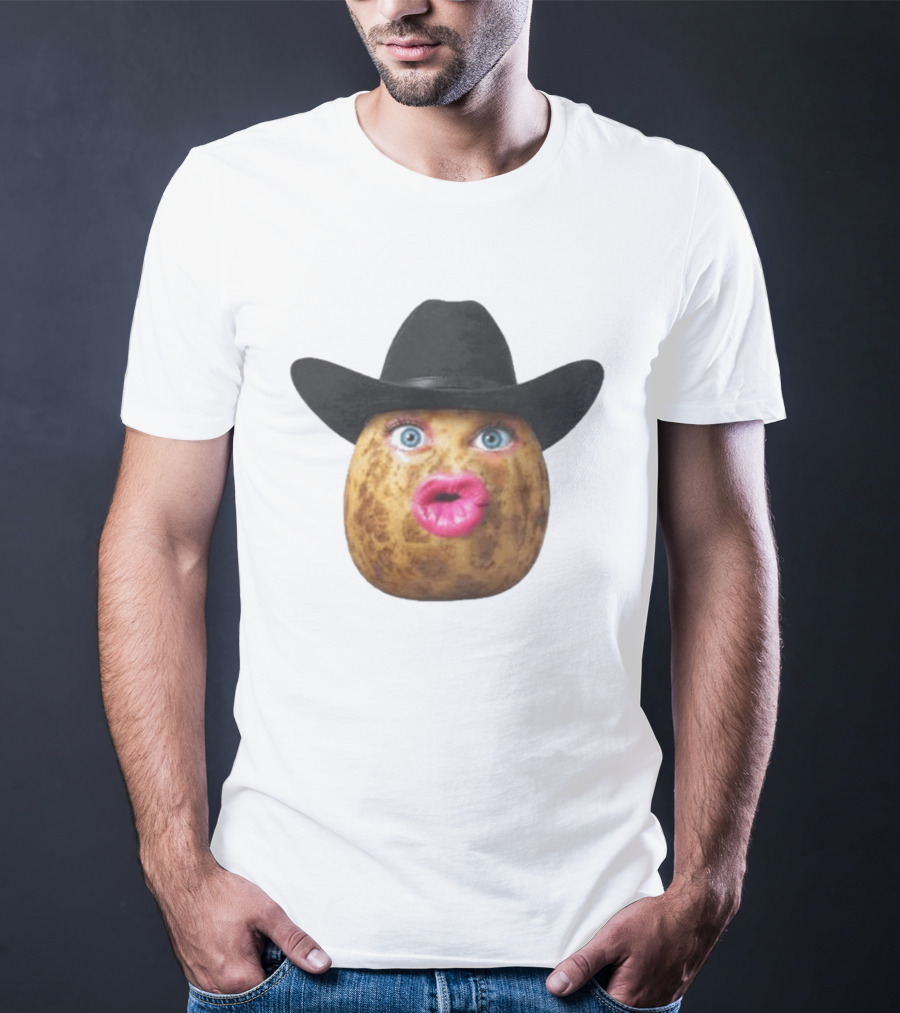 The Burnt Peanut Cowboy Hat Lips T-Shirt