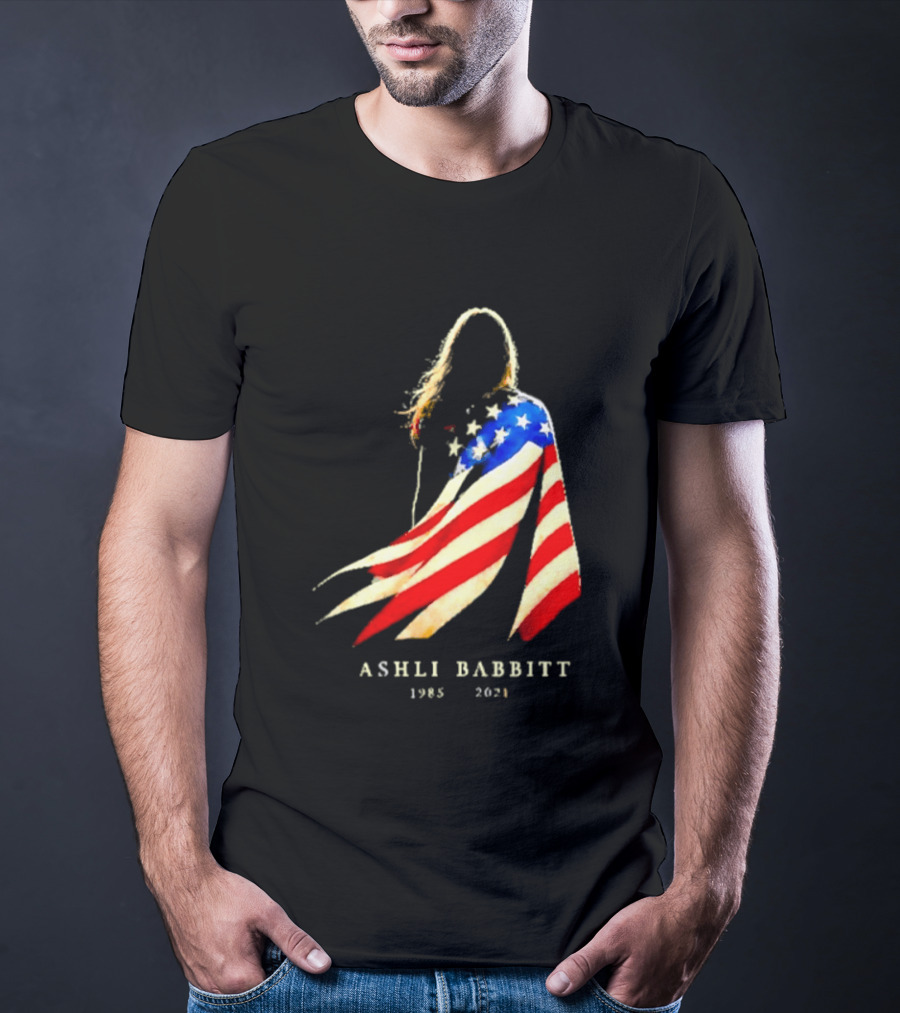 America Ashli Babbitt Memorial 1985 2021 Flag T-Shirt