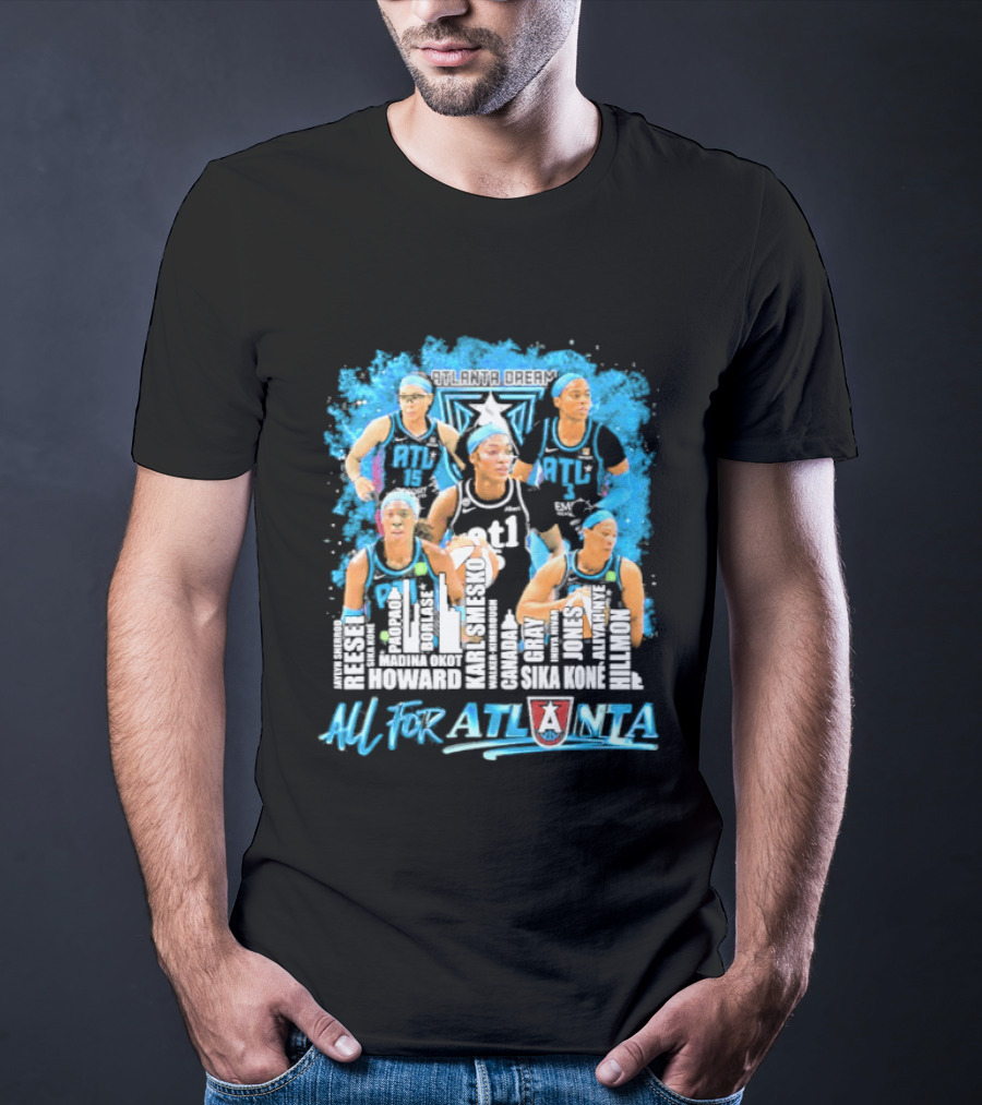 2026 Atlanta Dream WNBA City Name Player All For Atlanta T-Shirt