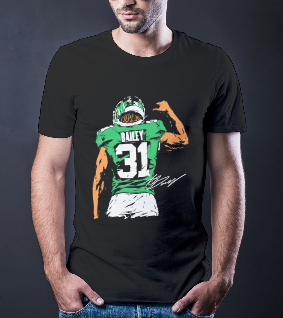 David Bailey Number 31 New York Jets NFL Football Jersey T-Shirt