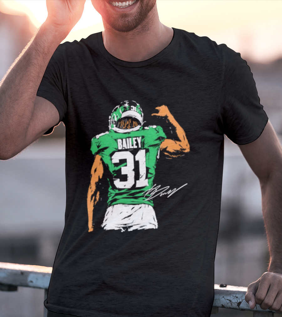 David Bailey Number 31 New York Jets NFL Football Jersey T-Shirt