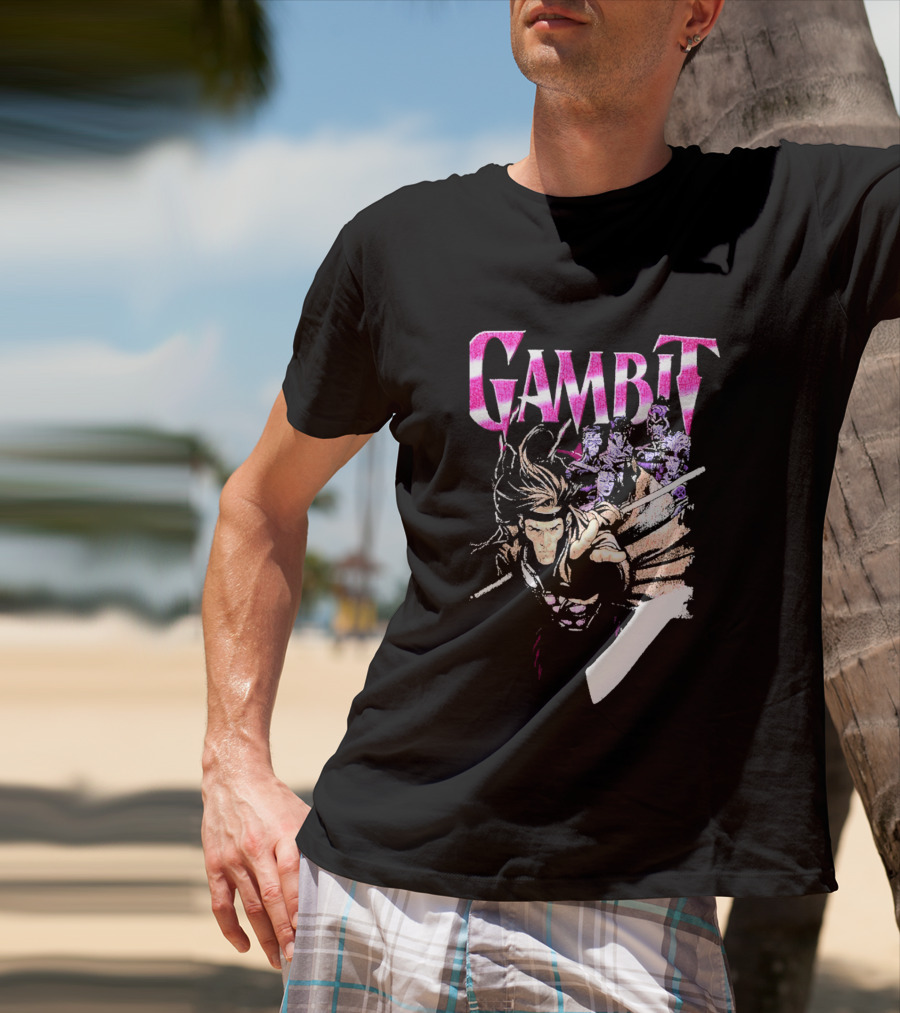 Marvel X Men Gambit Exclusive Comic T-Shirt
