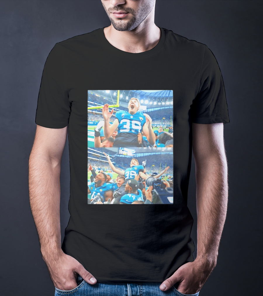 Jacksonville Jaguars Number 39 And Walker Number 44 Post Game Celebration NFL Stadium Event T-Shirt