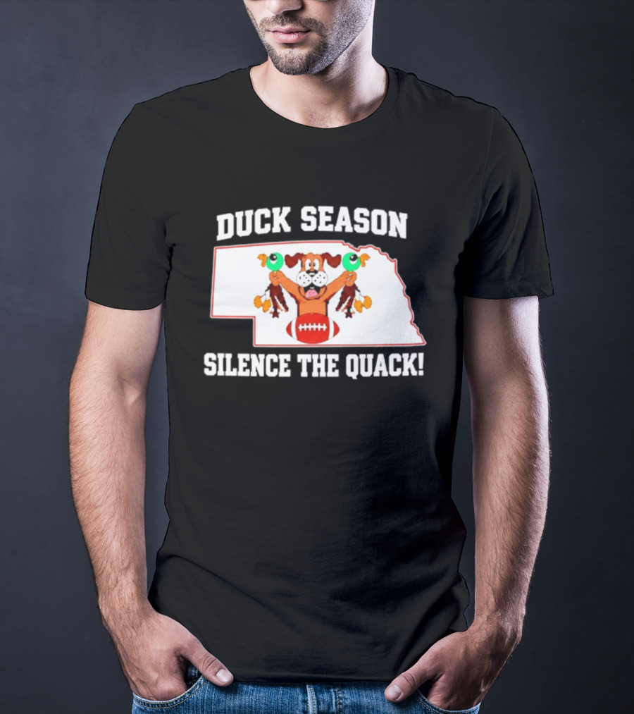 Adam Carriker St. Louis Rams Duck Season Silence The Quack Football Cartoon Dog Football T-Shirt