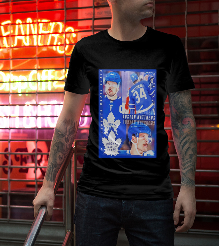 Toronto Maple Leafs Auston Matthews 34 NHL 2026 T-Shirt