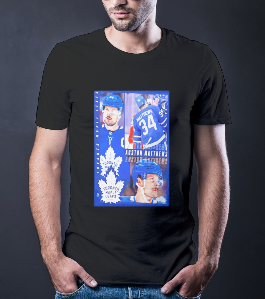 Toronto Maple Leafs Auston Matthews 34 NHL 2026 T-Shirt