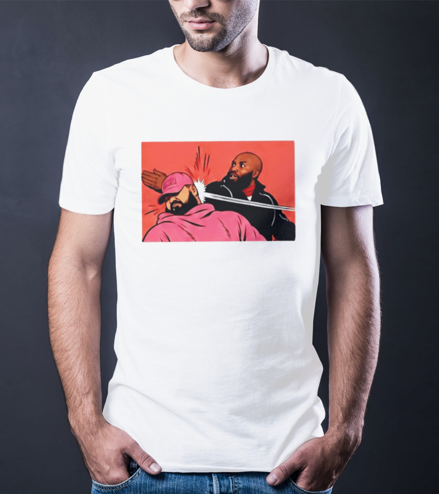 Drake Vs Rick Ross Meme Slap Red T-Shirt