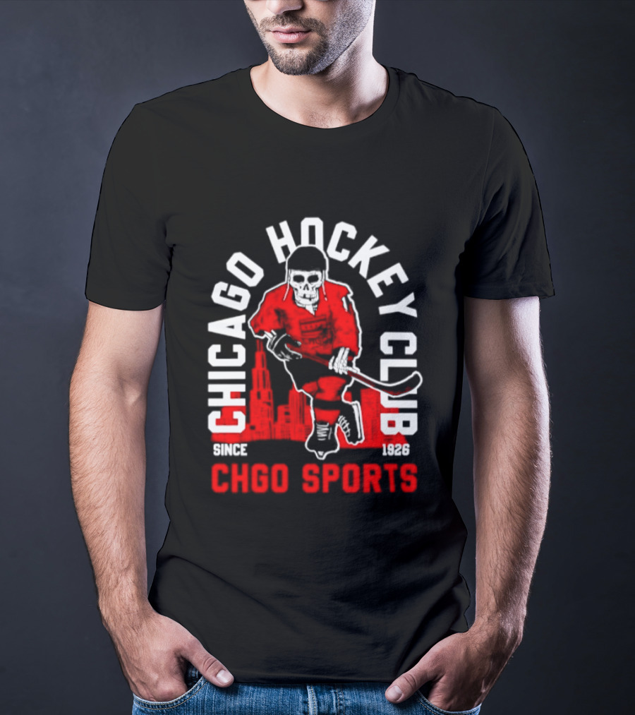 CHGO Sports Chicago Hockey Club Since 1926 Player T-Shirt