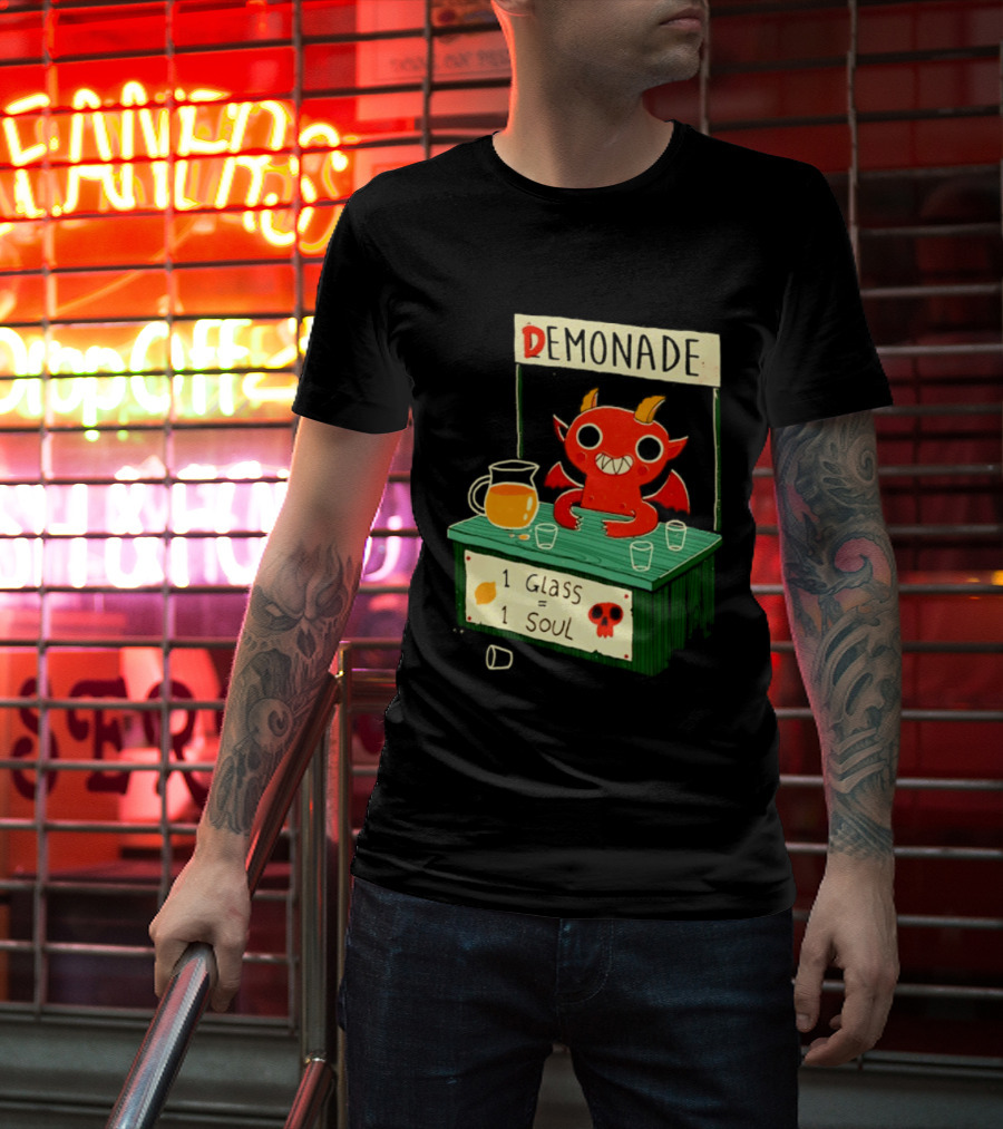 Demonade 1 Glass 1 Soul Devil Lemonade Stand T-Shirt