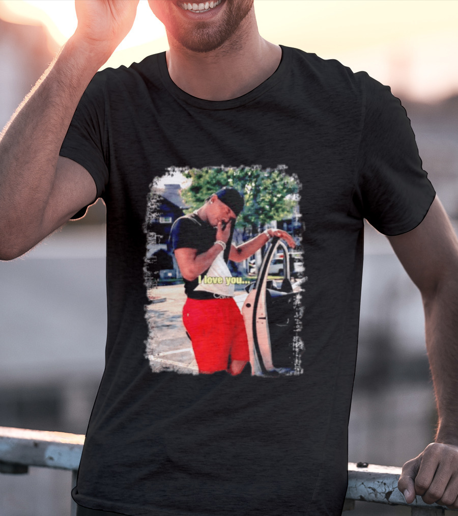 Lil Baby I Love You Meme Car Door Pose T-Shirt