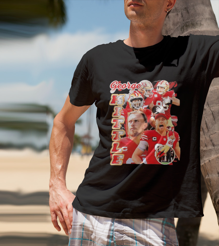 George Kittle San Francisco 49ers 90s Bootleg Football Star T-Shirt