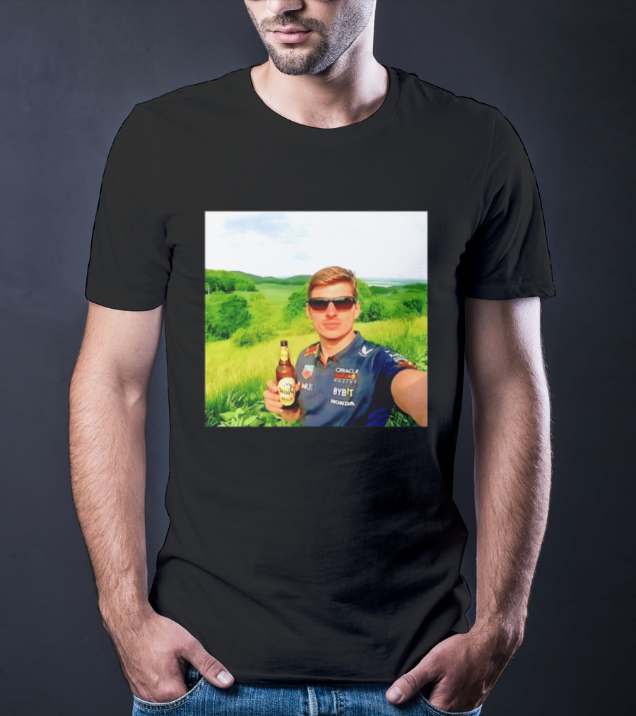 Max Verstappen Beyond The Track Oracle Red Bull Racing Honda Beer Experience T-Shirt