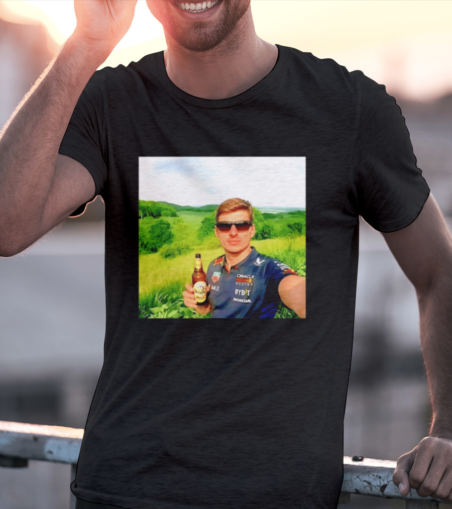 Max Verstappen Beyond The Track Oracle Red Bull Racing Honda Beer Experience T-Shirt