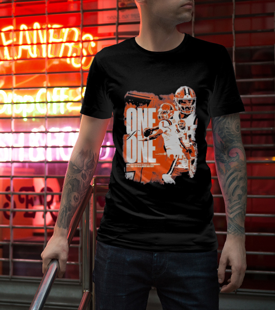 Michael Clayton II Illinois Historic Freshman Touchdown Win T-Shirt