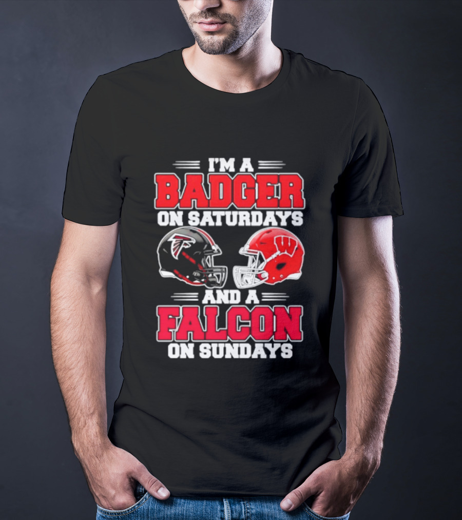 I'm A Badger On Saturdays And A Falcon On Sundays T-Shirt