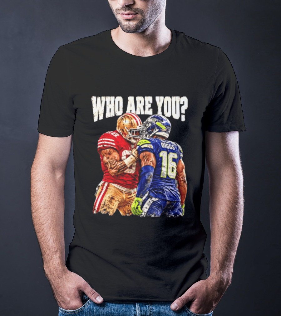 Who Are You Meme Mike Evans Vs Diggs San Francisco 49ers Seattle Seahawks T-Shirt
