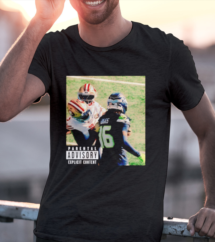 Parental Advisory Explicit Content Mike Evans Vs Trevon Diggs Football Meme T-Shirt