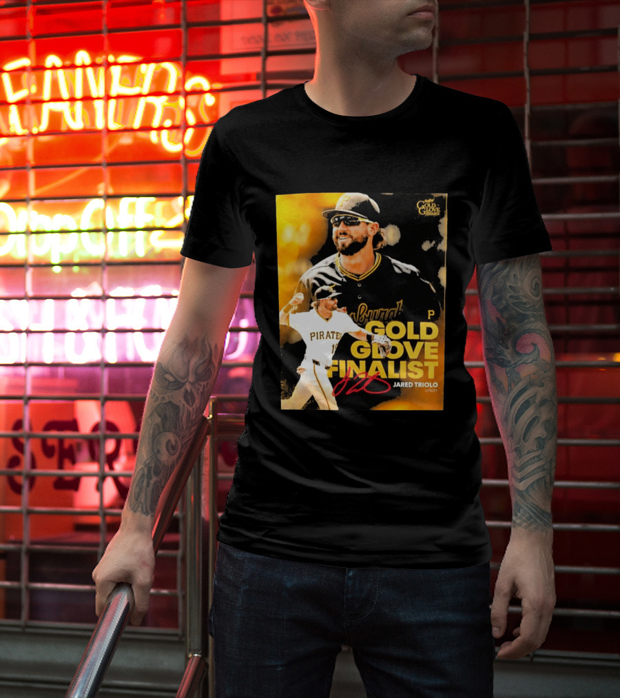 Jared Triolo Pirates Gold Glove Award Finalist Utility T-Shirt