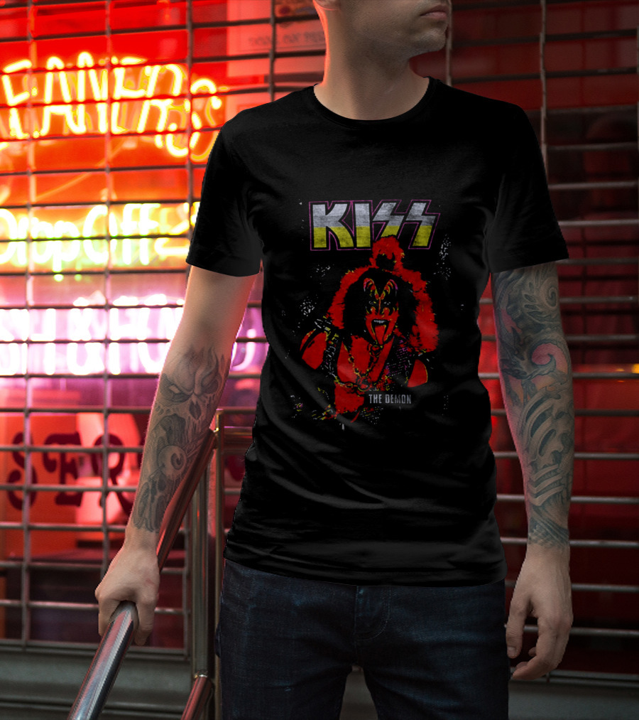 Kiss The Demon 70s Ben Cooper Gene Simmons Halloween 2026 Action Figures T-Shirt