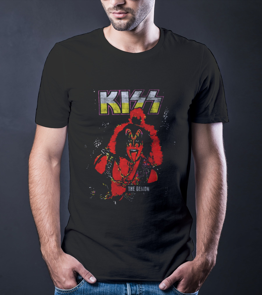Kiss The Demon 70s Ben Cooper Gene Simmons Halloween 2026 Action Figures T-Shirt