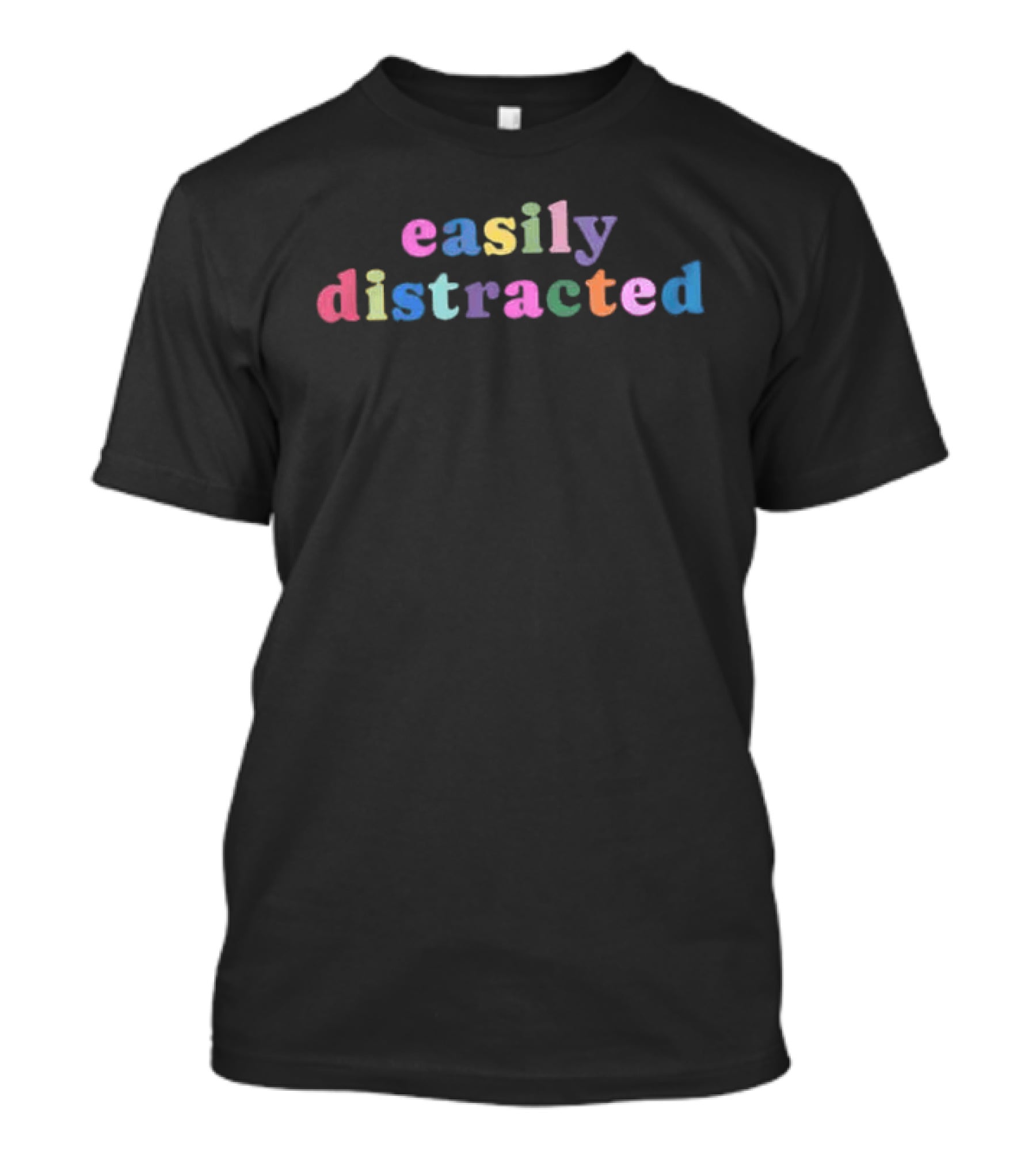 Paris Hilton Easily Distracted ADHD Colorful T-Shirt