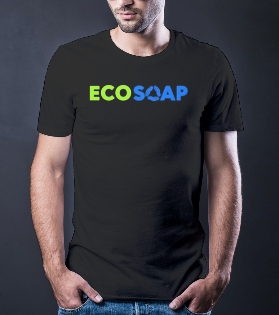 Purchased Equals 100 Bars Donated Ecosoap Green Blue Recycling T-Shirt