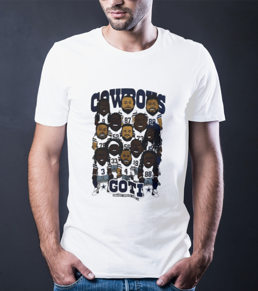 Cowboys Greatest Offense There Is GOTI Caricature Dallas Cowboys T-Shirt