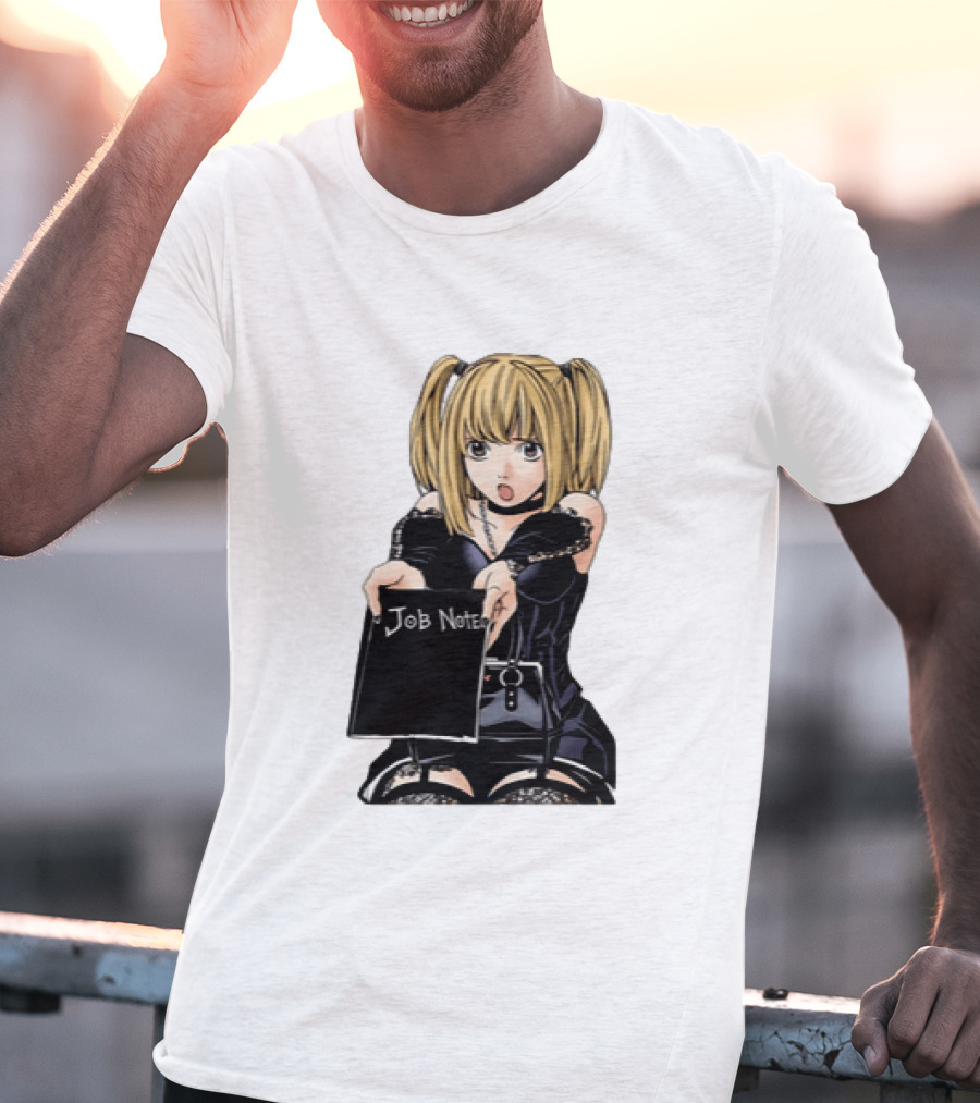 Misa Amane Job Note Anime Character Posing In Gothic Outfit T-Shirt