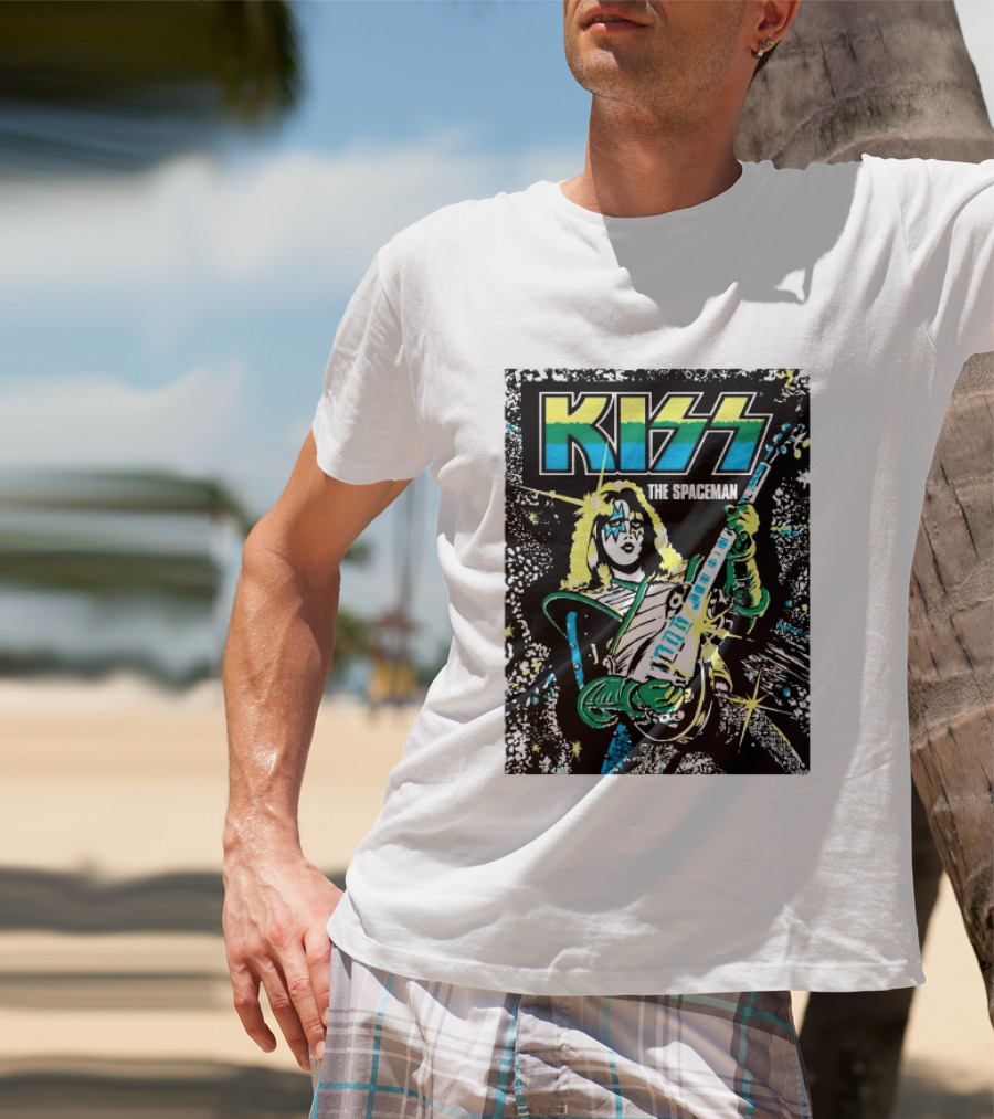 Kiss The Spaceman Ace Frehley Ben Cooper Action Figures Halloween 2026 70s T-Shirt