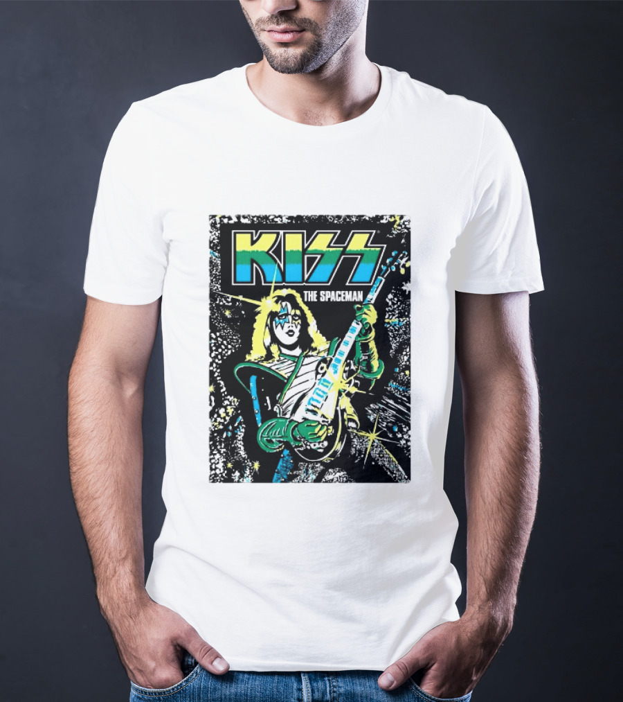 Kiss The Spaceman Ace Frehley Ben Cooper Action Figures Halloween 2026 70s T-Shirt