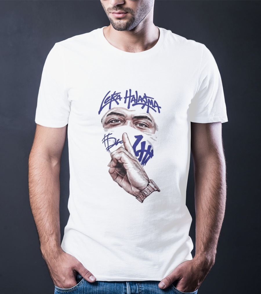 Leka Halasima Ski Mask Artwork 2026 Leka Eyewear Finger Gesture T-Shirt