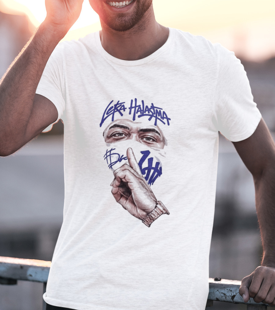 Leka Halasima Ski Mask Artwork 2026 Leka Eyewear Finger Gesture T-Shirt