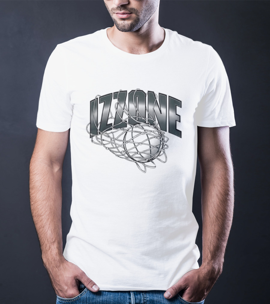 Michigan State Spartans Izzone Collage Team Caricatures Basketball Net T-Shirt