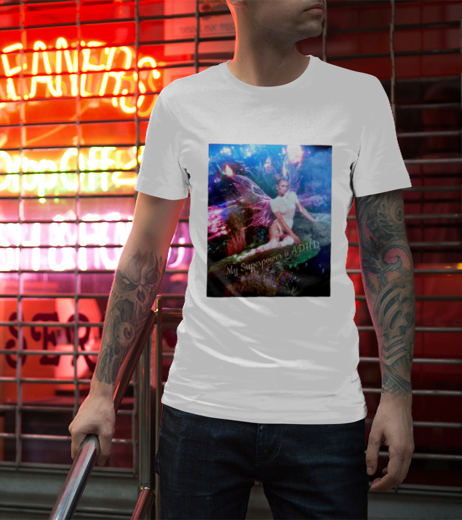 Paris Hilton My Superpower Is ADHD Fairy Meadow T-Shirt