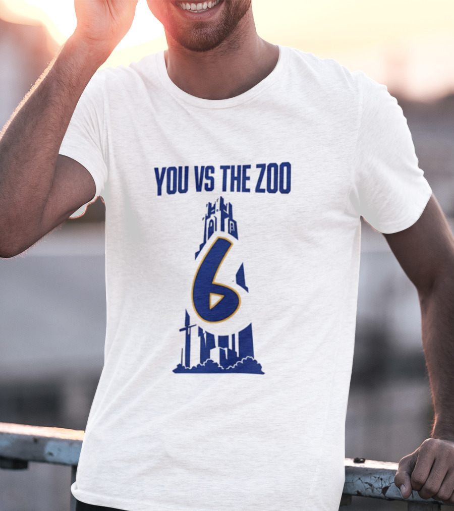 Pittsburgh Panthers You Vs The Zoo Number 6 Skyline T-Shirt
