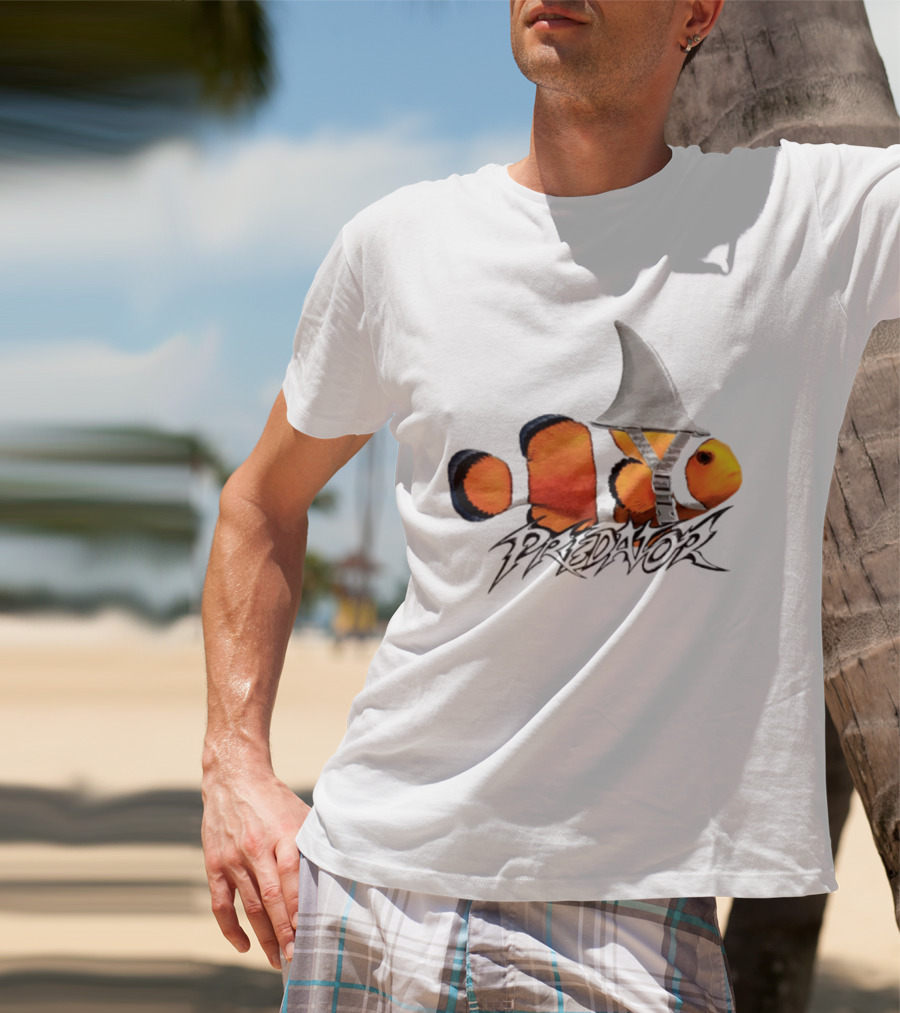 Predator Clown Nemo X Shark Fin Helmet T-Shirt