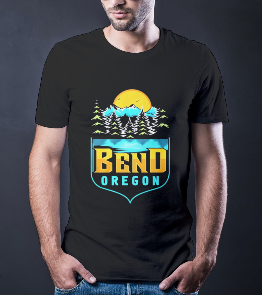 Bend Oregon Sunrise Mountains And Pines T-Shirt