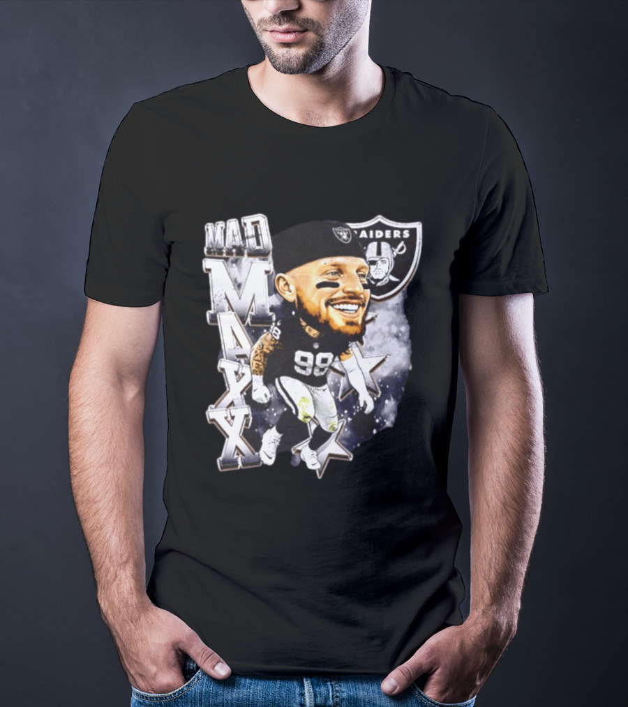 Mad Maxx 98 Raiders Football Player Swag Head T-Shirt