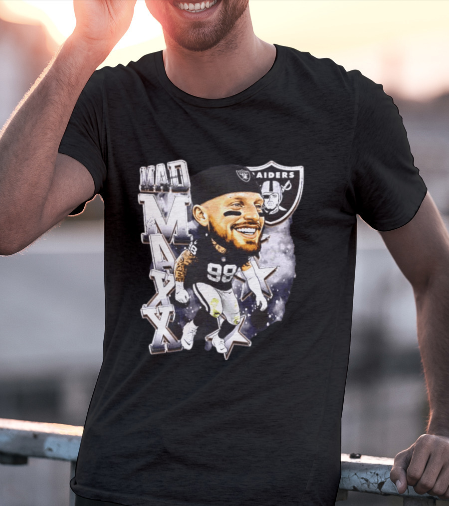 Mad Maxx 98 Raiders Football Player Swag Head T-Shirt
