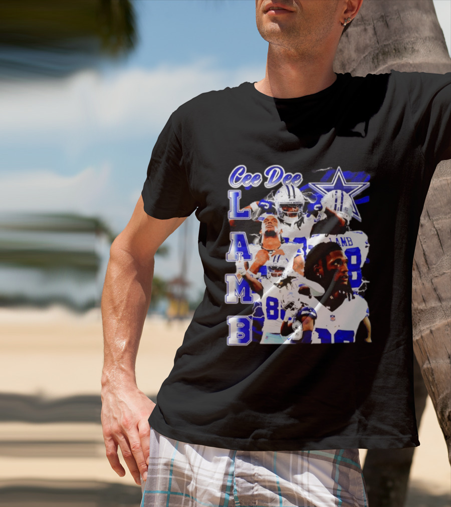 CeeDee Lamb Dallas Cowboys Collage LAMB 88 T-Shirt